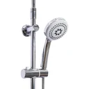Rain shower shower system hand shower 3 shower modes height adjustable silver