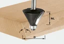Chamfer cutter HW D36 / 45 Grad KL