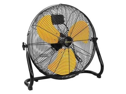 "Floor fan steel Ø 51 cm black/yellow image"