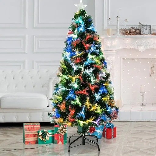 "Christmas tree including metal stand green image"