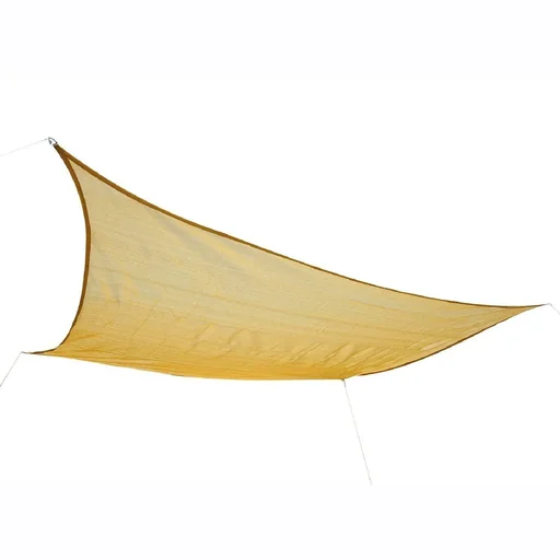 "Sun sail (3x3m sand) rectangles HDPE - breathable image"