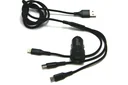 USB-Auto Ladegerät, Dual - 3in1 - 12/24 Volt - 1.5A + 3.4A