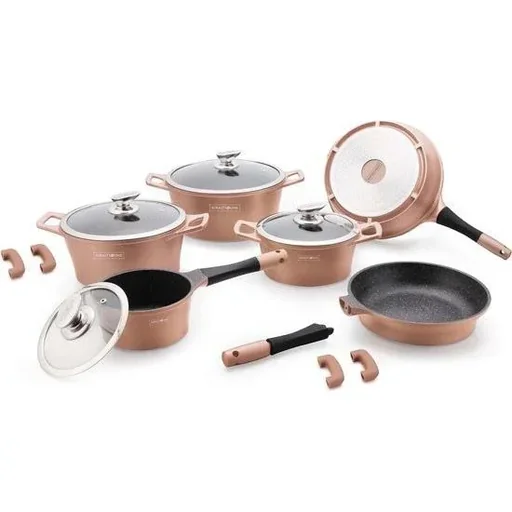 "Marbled Cookware Set - 14-Piece - Copper image"