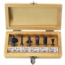 Milling cutter set - 6 pieces - shaft Ø 8 mm