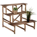 Plant staircase with 3 steps natural
