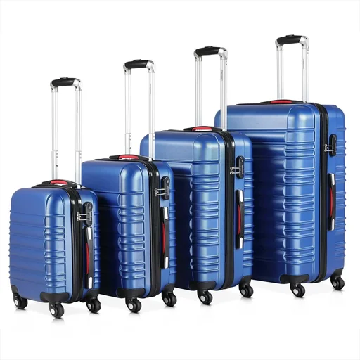 "Set of 4 suitcases. S/M/L/XL basic line image"