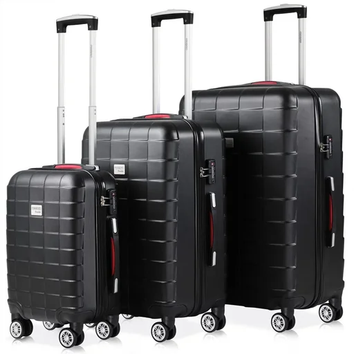 "Exopack hard-shell suitcase set champagne M/L/XL image"