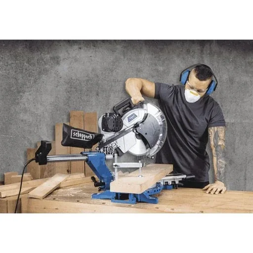 "Mitre saw HM140L - 2000W | 330 x 150mm | incl. laser and 2 saw blades image"