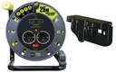 Cable reel 25 meters with 2 sockets and 2 USB ports + FREE wall mount