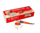 Pyrography set with 9 attachments in a wooden box