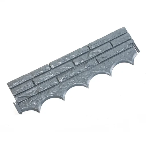 "Bed edging "GARDEN WALL" in stone look, 5-part, 290 cm image"