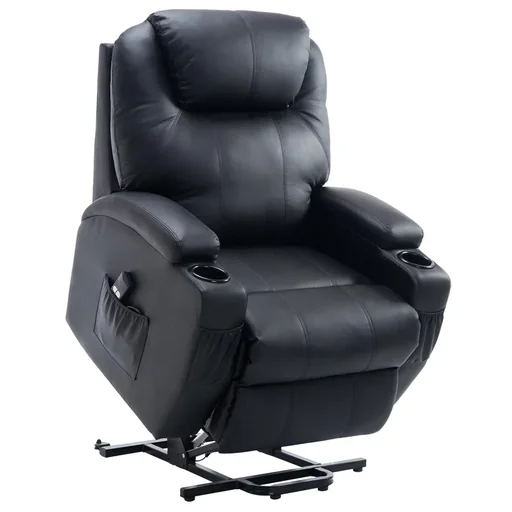 "Riser chair TV chair with storage bag Massage chair with stand-up aid Relaxing chair adjustable angle Remote image"