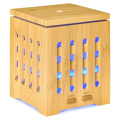 "Aroma Diffuser Humidifier for Essential Oils 7 Colors LED 2 Mist Modes Waterless Automatic Shutoff 200 image"