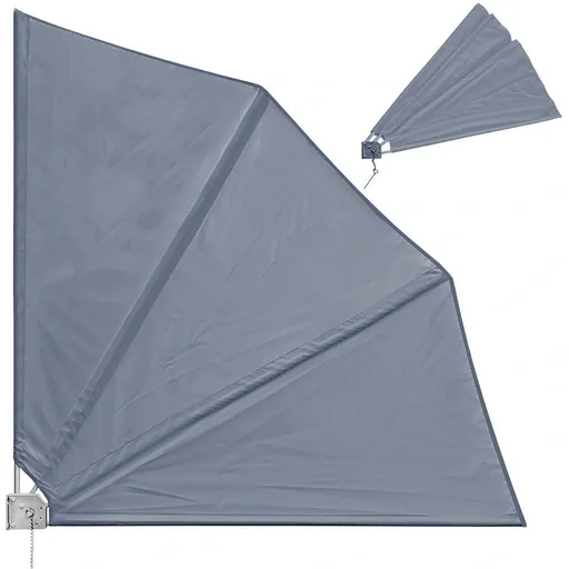 "Sun sail - foldable - anthracite - 140x140cm image"