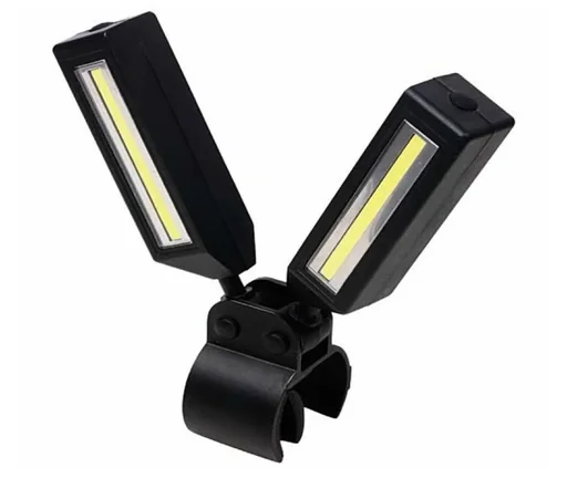 "Work light with 360° rotating mounting clip image"