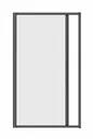 Insect screen roller blind for doors, 125 x 225 cm in anthracite