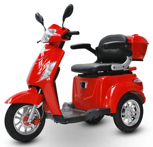 "Electric mobility scooter 500 Red, 15 km/h, senior scooter/mobile for seniors image"
