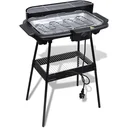 Electric standing rectangular barbecue