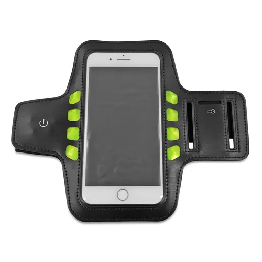 "Smartphone case for outdoor activities with lighting "Sound & Sport Security" image"