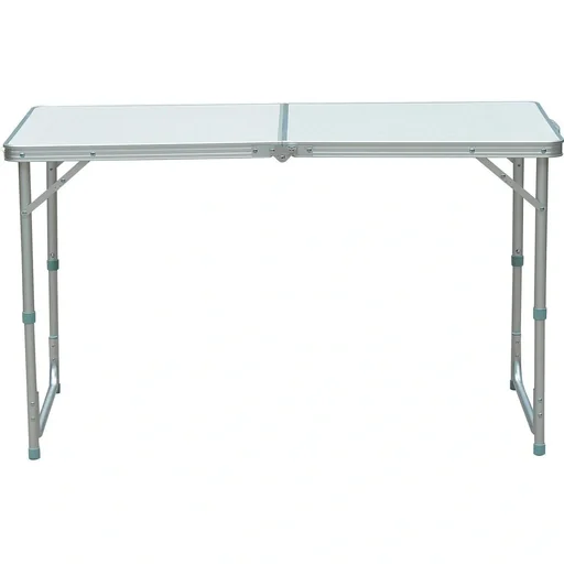 "Camping table foldable suitcase table height adjustable 120x60cm image"