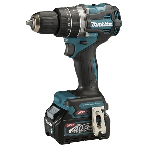 "Cordless impact drill 40V max. / 2.0 Ah, 2 batteries + charger in MAKPAC HP002GA202 image"