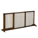 Door safety gate for dogs brown