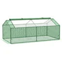 Plastic greenhouse tomato house cold frame 180 x 90 x 70 cm green