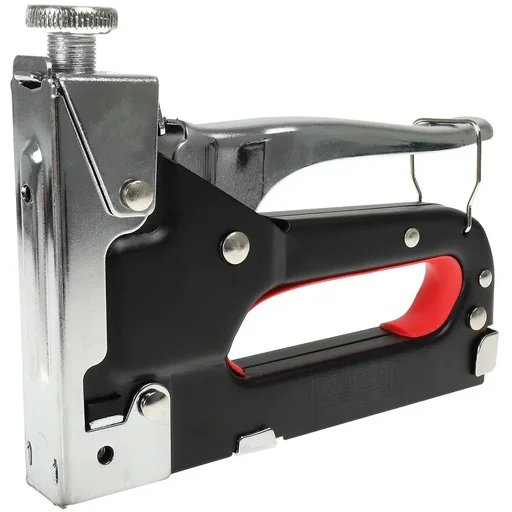 "Hand tacker set including staples, nails and cramps image"