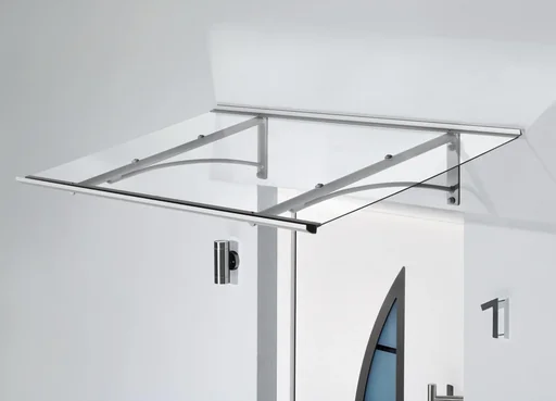 "Bent canopy type PT curved, 1600 x 900 x 270 mm, stainless steel image"