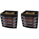 2x storage box with 4 assortment boxes - 31.3x27x29.7 cm