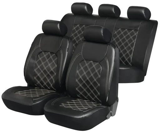 "Car seat covers ZIPP IT Deluxe Paddington made of artificial leather with zipper system image"