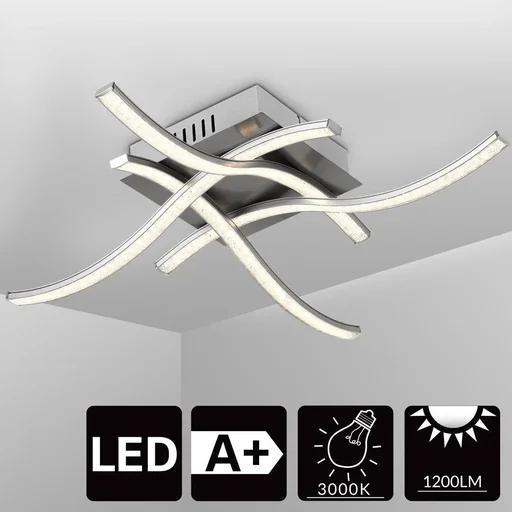 "LED ceiling light - lighting, 4 arms image"