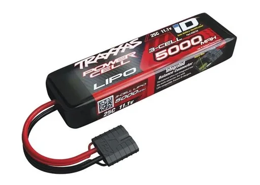 "5000mAh 11.1V 3-cell 25C TRAXXAS LIPO with iD connector image"