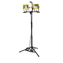 LED tripod double spotlight with 2 x 30 watts and 2400 lumens