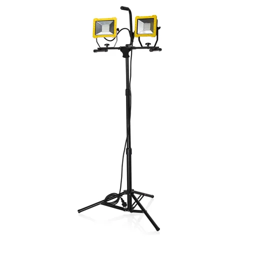 "LED tripod double spotlight with 2 x 30 watts and 2400 lumens image"