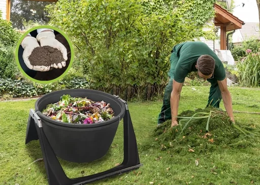 "Trommel-Composter 180 Liter, schwarz image"