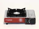 Compact gas table cooker Premium RS 220 with integrated cartridge compartment