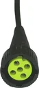 Bayonet connector, right - green