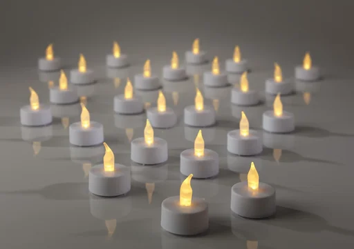 "LED tea lights, box of 24 image"