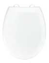 Toilet seat Solaro white, thermoplastic, Fix-Clip hygiene fastening