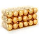 Christmas balls - Christmas tree decorations - gold 54 pcs.