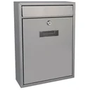 Ibiza Silver mailbox - 260x80x360 mm