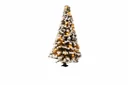Illuminated Christmas tree, snowy, with 20 LEDs, 8 cm high