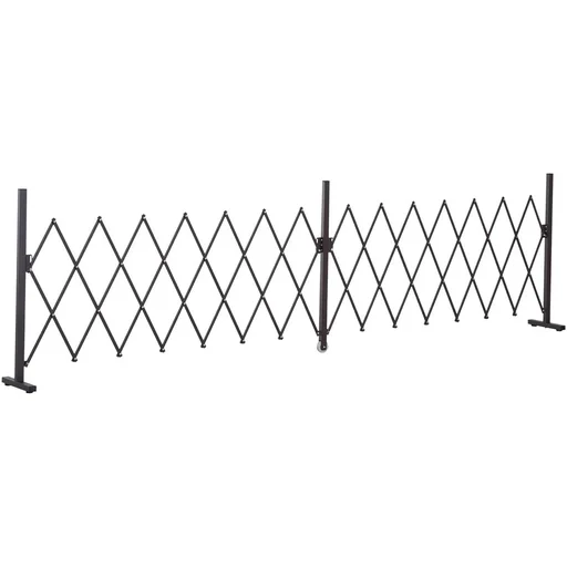 "extendable barrier gate dark brown image"