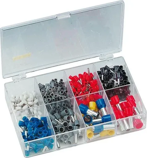 "Wire end ferrules set, 450 pieces, according to DIN color code image"