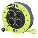 5-meter cable reel with 4 sockets and overheating protection