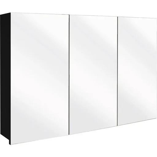 "Concept mirror cabinet 100cm black fsc image"