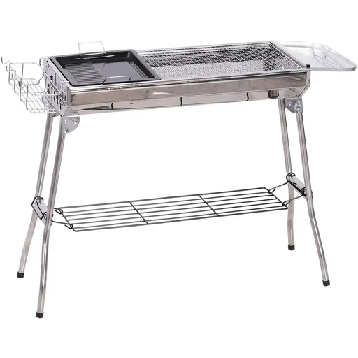 "Charcoal grill with shelf image"