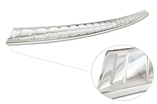 "Stainless steel loading sill protection, BMW IX3 G08, 2020>, original equipment manufacturer quality with soft, brushed, deburred edges image"