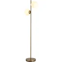 Floor lamp with 2 lampshades